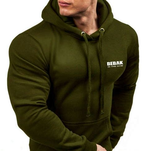 baggy gym hoodie men's.